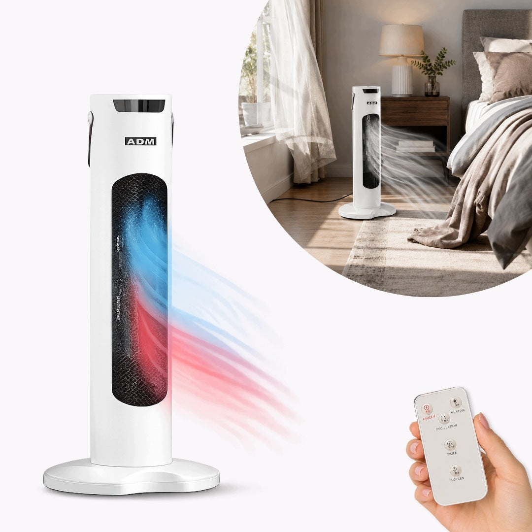 Fan with Cooling and Heating Function 1500W 55 cm with Remote Control White