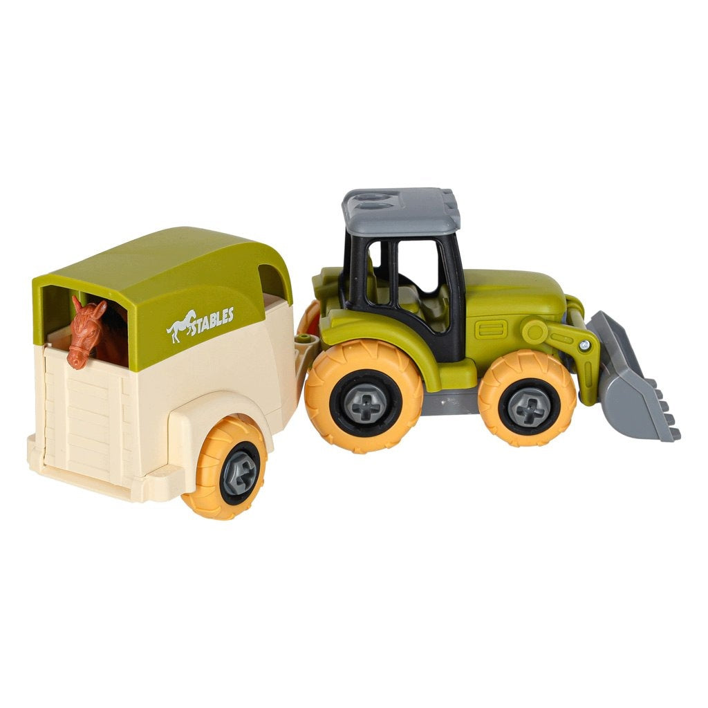 Farm Tractor Agricultural Set Machine Animals Screwdriver Toy Kids 3+ Manufacturer code prezent