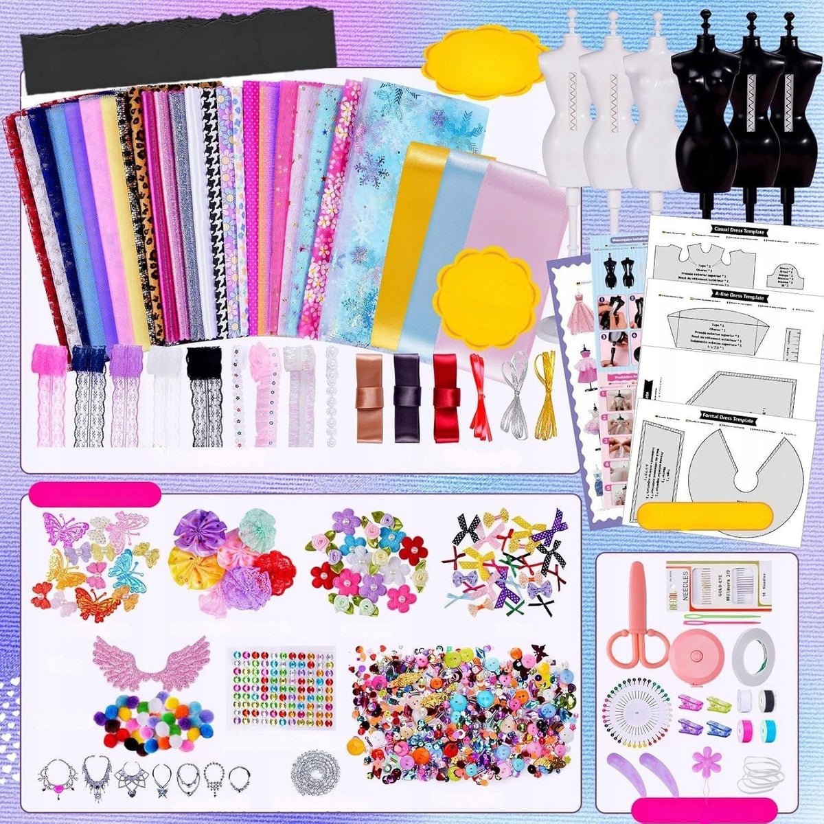 Fashion Designer Clothing Studio – Creative Doll Sewing Craft Set Packaging status original