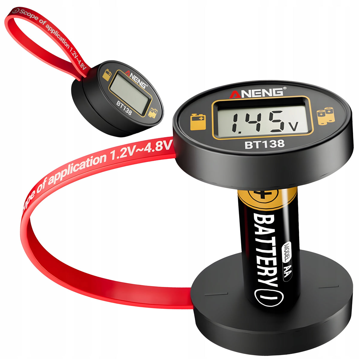 Fast AA Battery Tester AAA 9V 1,5V Aneng BT138 LCD Meter For Remote Control