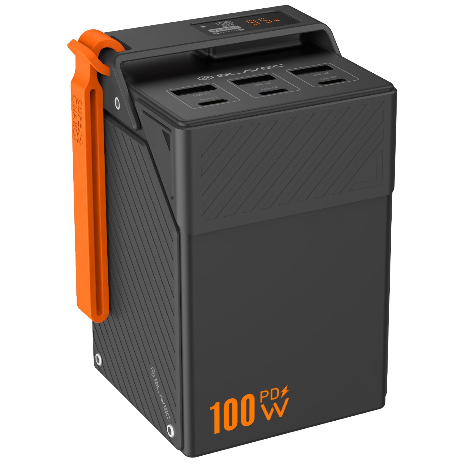 Fast Powerbank 50000 mAh 100W PD 3xUSB-C USB-A Travel Power Bank Blavec Packaging status original