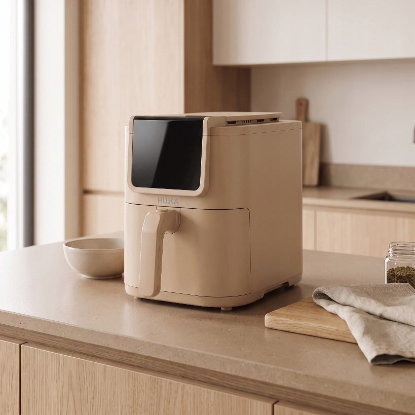 Fat Free Air Fryer 5L Slim AI Cook HU.KA CrunchUp beige Manufacturer code HU-CRUNCHUP-DS