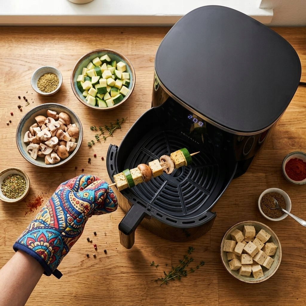 Fat Free Air Fryer Kohersen NX Ceramic PTFE Free Packaging status original