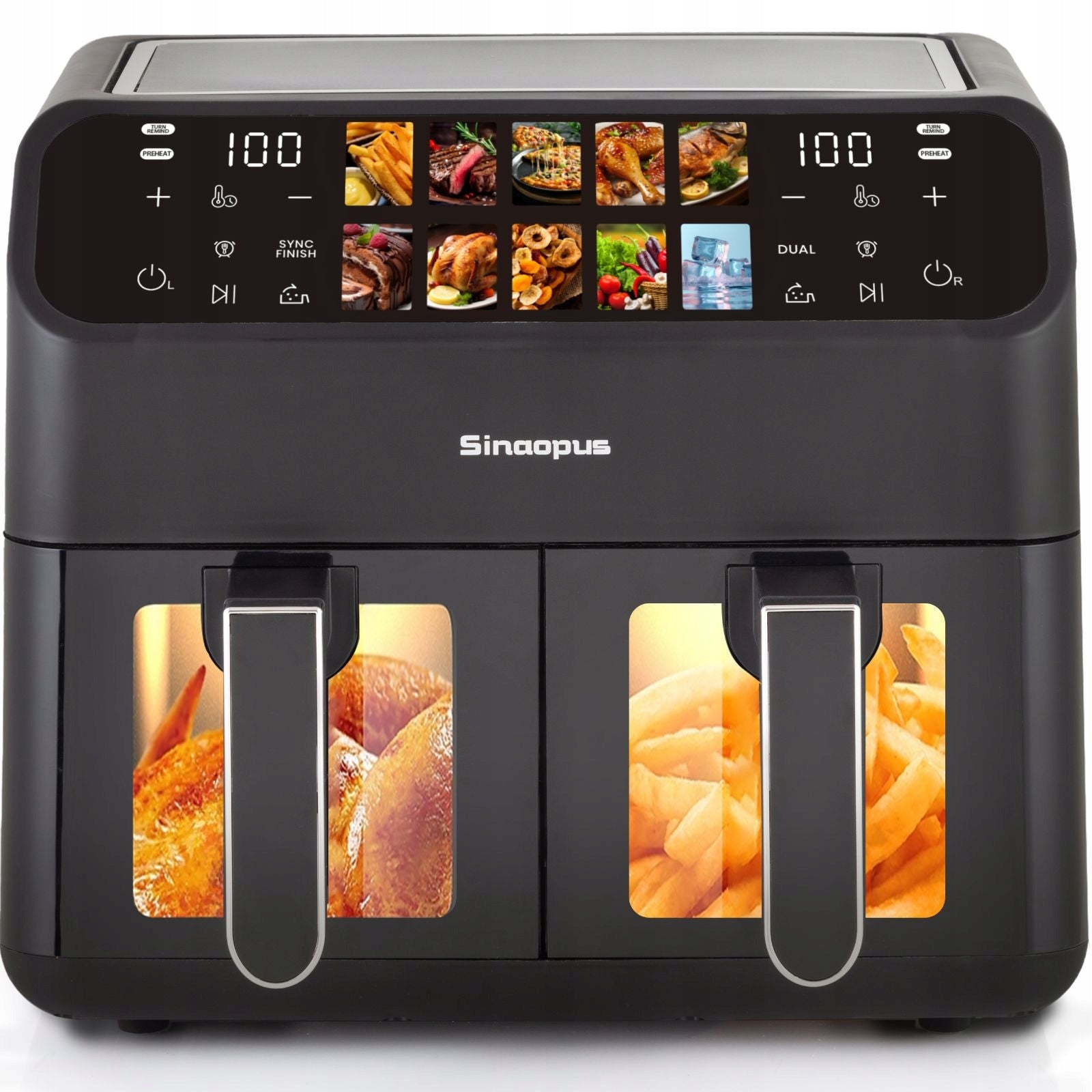 Fat Free Fryer 9L XXL Airfryer Dual LED Chamber Brand no brand