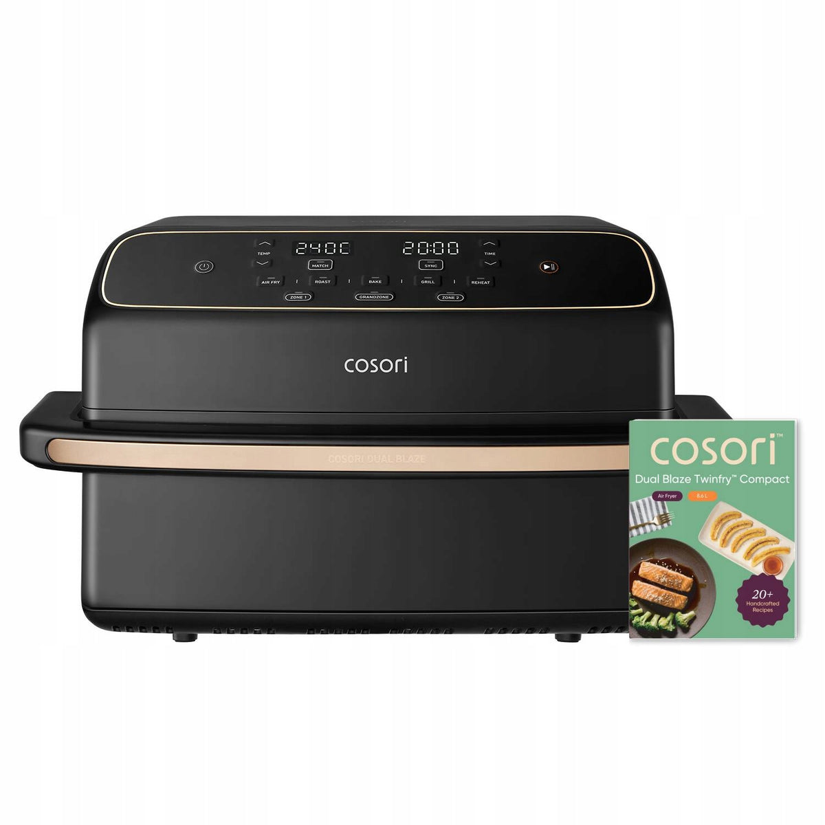 Fat Free Fryer Cosori Dual Blaze TwinFry Compact 8,6L Air Fryer Brand Cosori