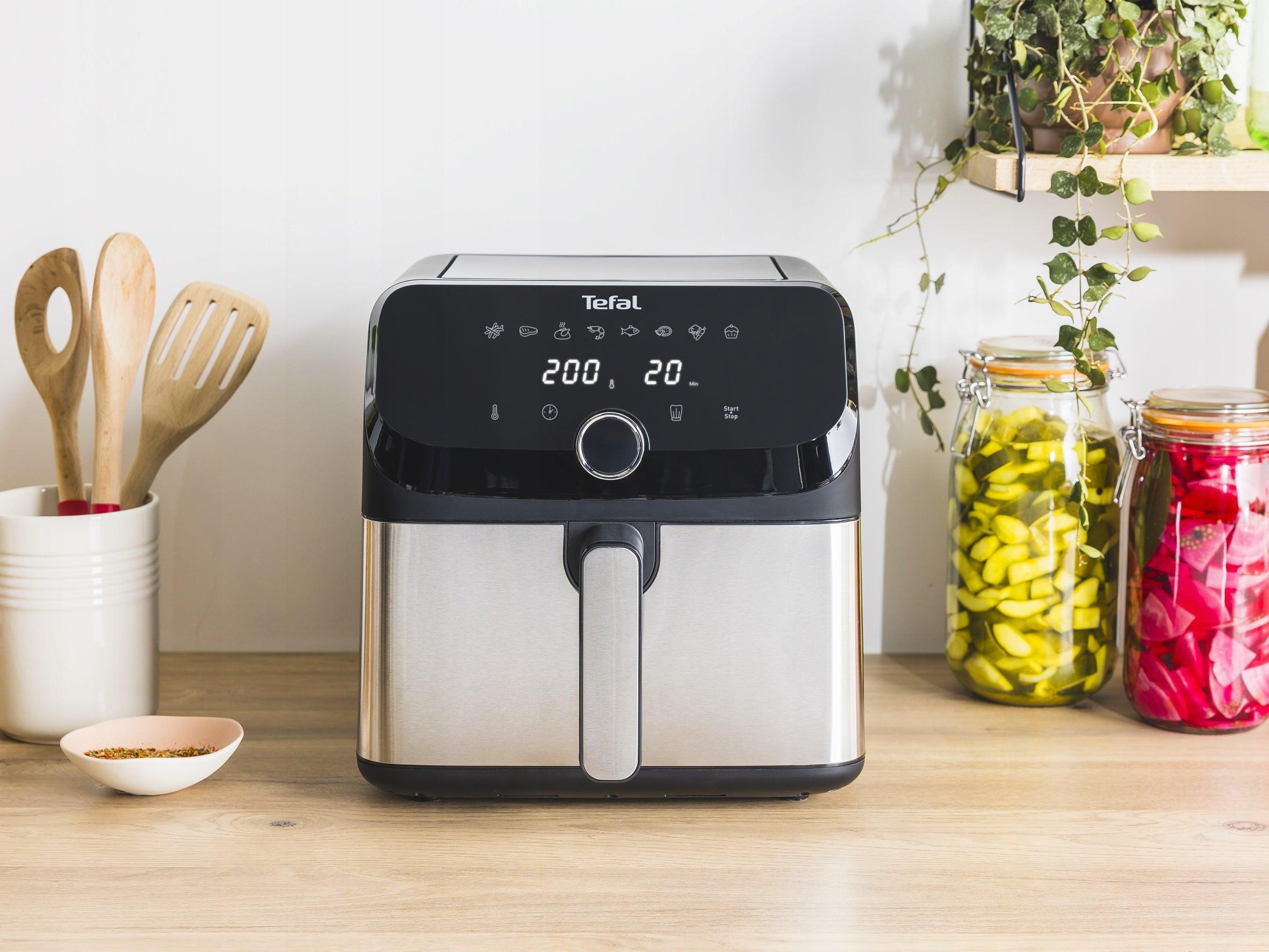 Fat Free Fryer TEFAL EY855D10 Air Fryer AIR FRYER 7,5l Large XL Model EY855D10