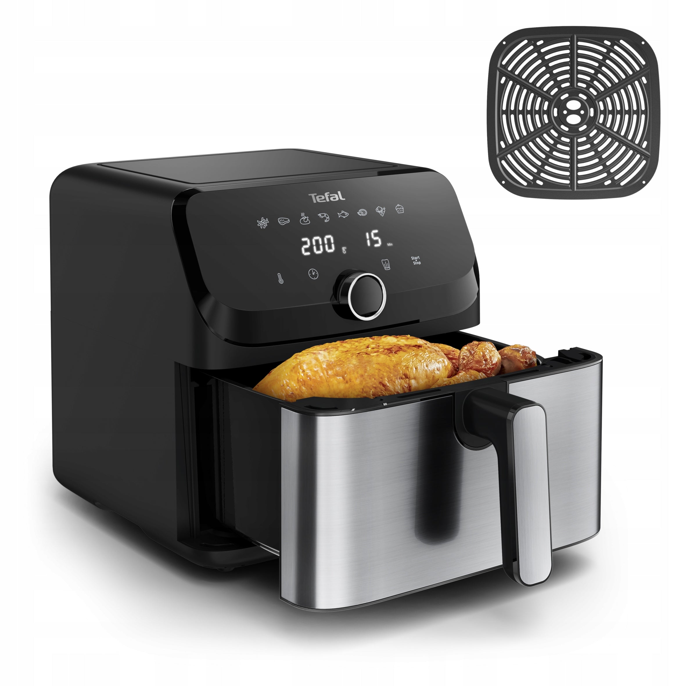 Fat Free Fryer TEFAL EY855D10 Air Fryer AIR FRYER 7,5l Large XL