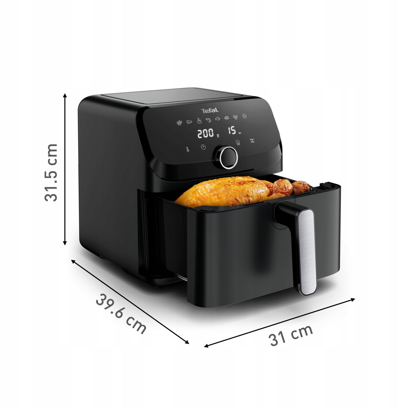 Fat Free Fryer TEFAL Easy Fry Mega EY8558E0 7,5l 2020W Air Fryer Brand Tefal