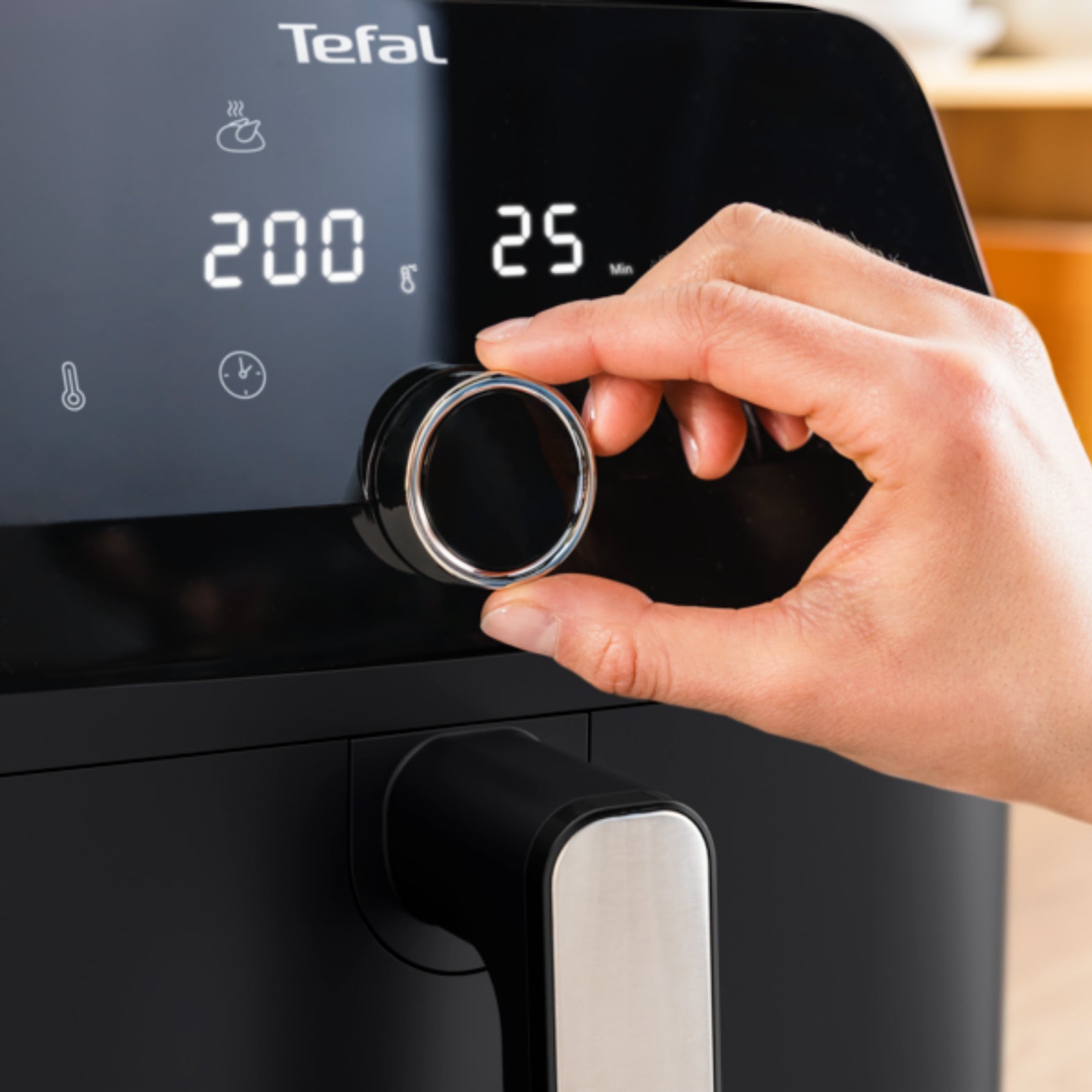 Fat Free Fryer TEFAL Easy Fry Mega EY8558E0 7,5l 2020W Air Fryer Dominant color black