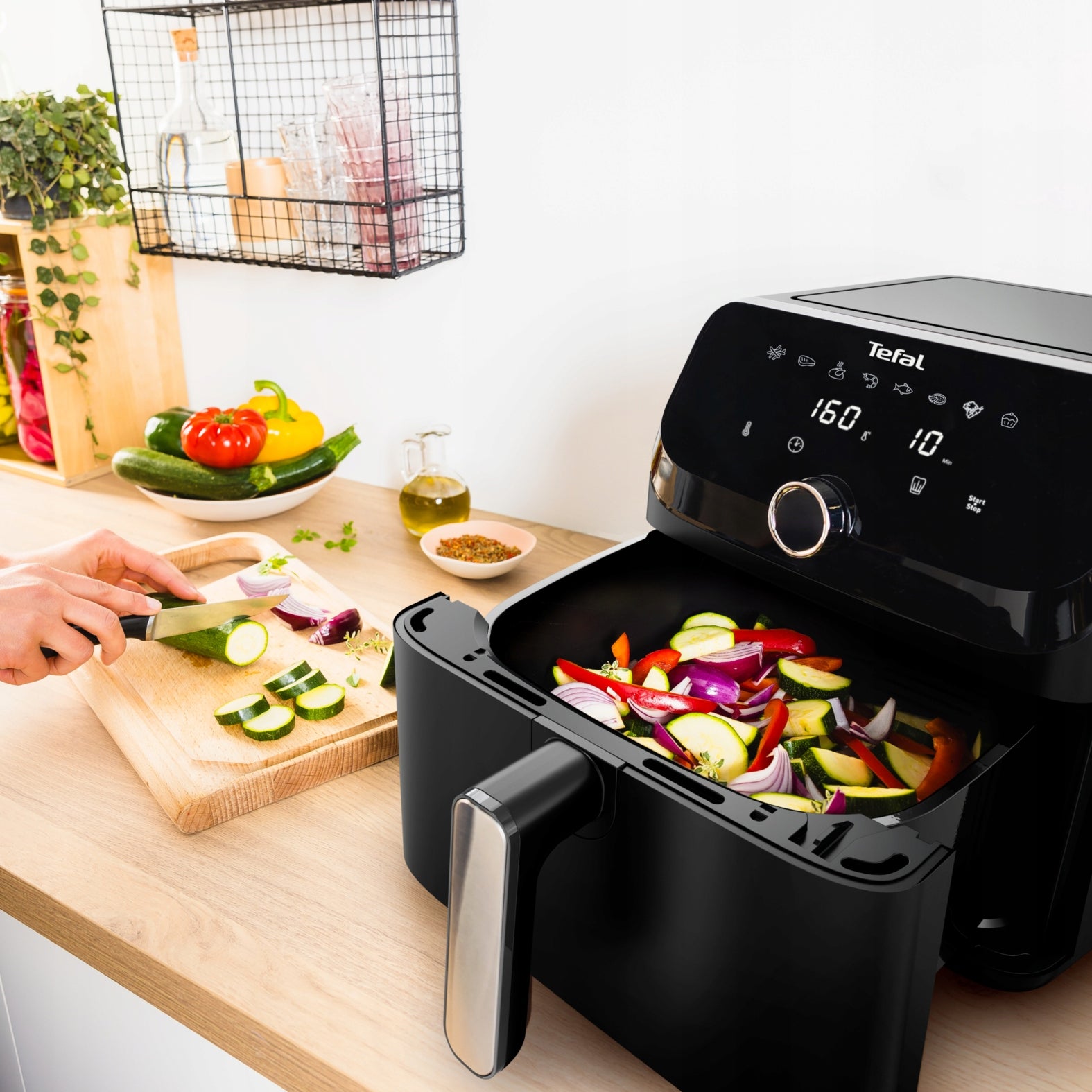 Fat Free Fryer TEFAL Easy Fry Mega EY8558E0 7,5l 2020W Air Fryer Model EY8558E0