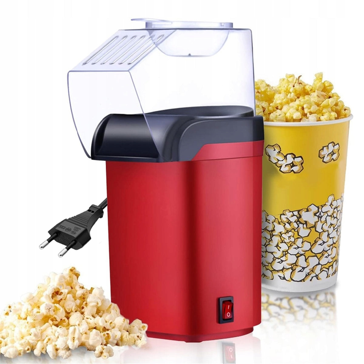 Fat Free Machine 1200W Hot Air Red And Black With Cover