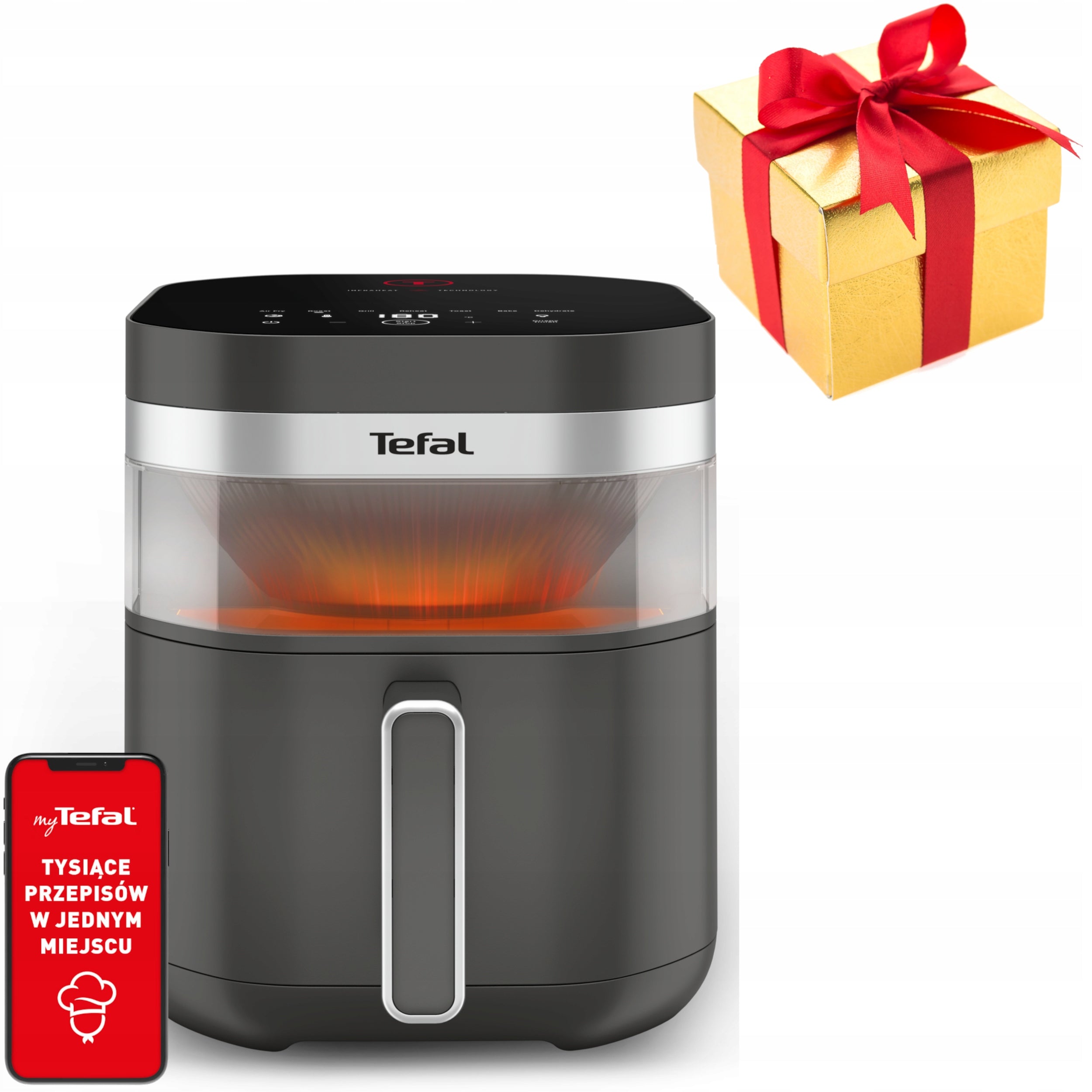 Fat-free air fryer AIR FRYER TEFAL EY832H infrared technology