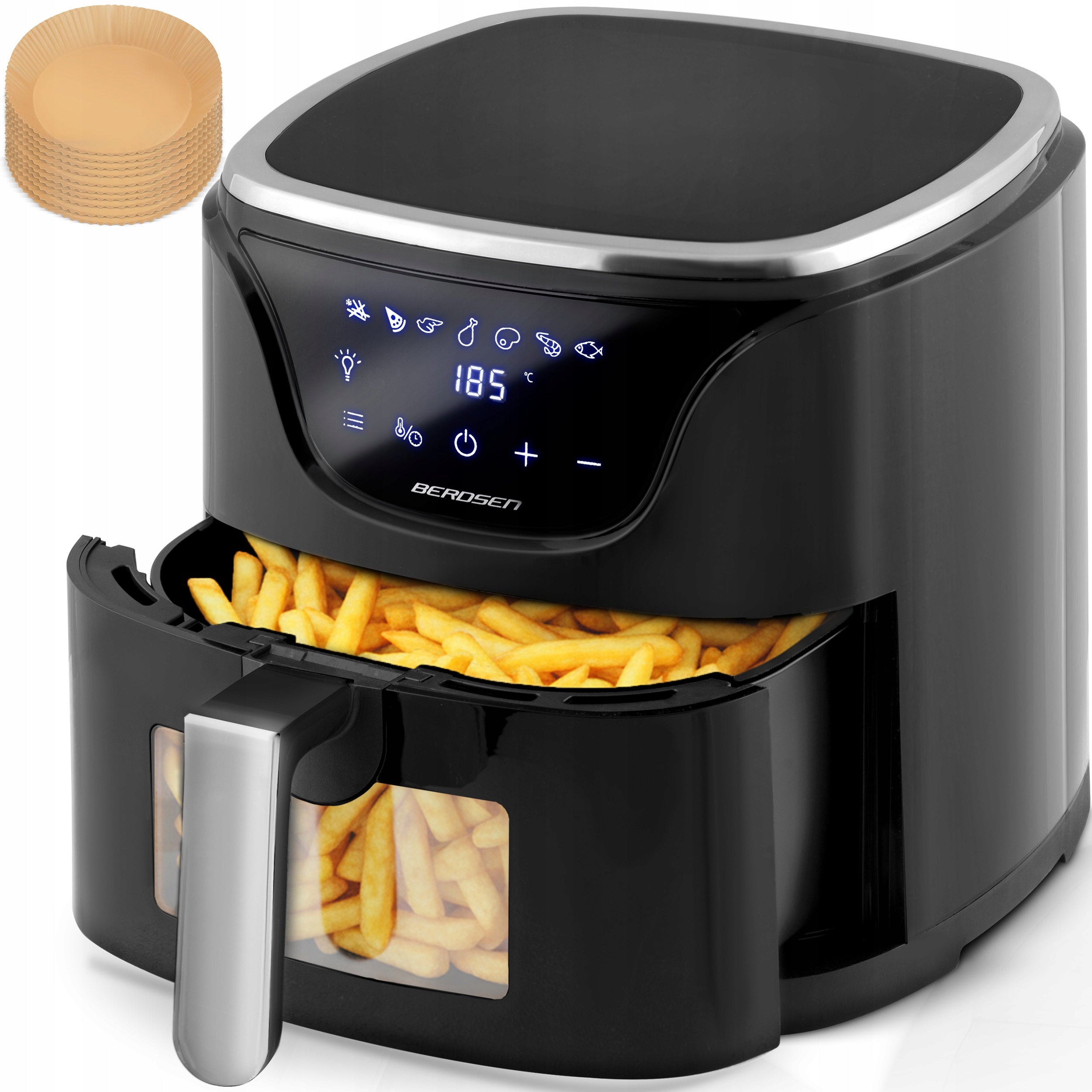 Fat-free air fryer Air Fryer 5L Berdsen 1500W