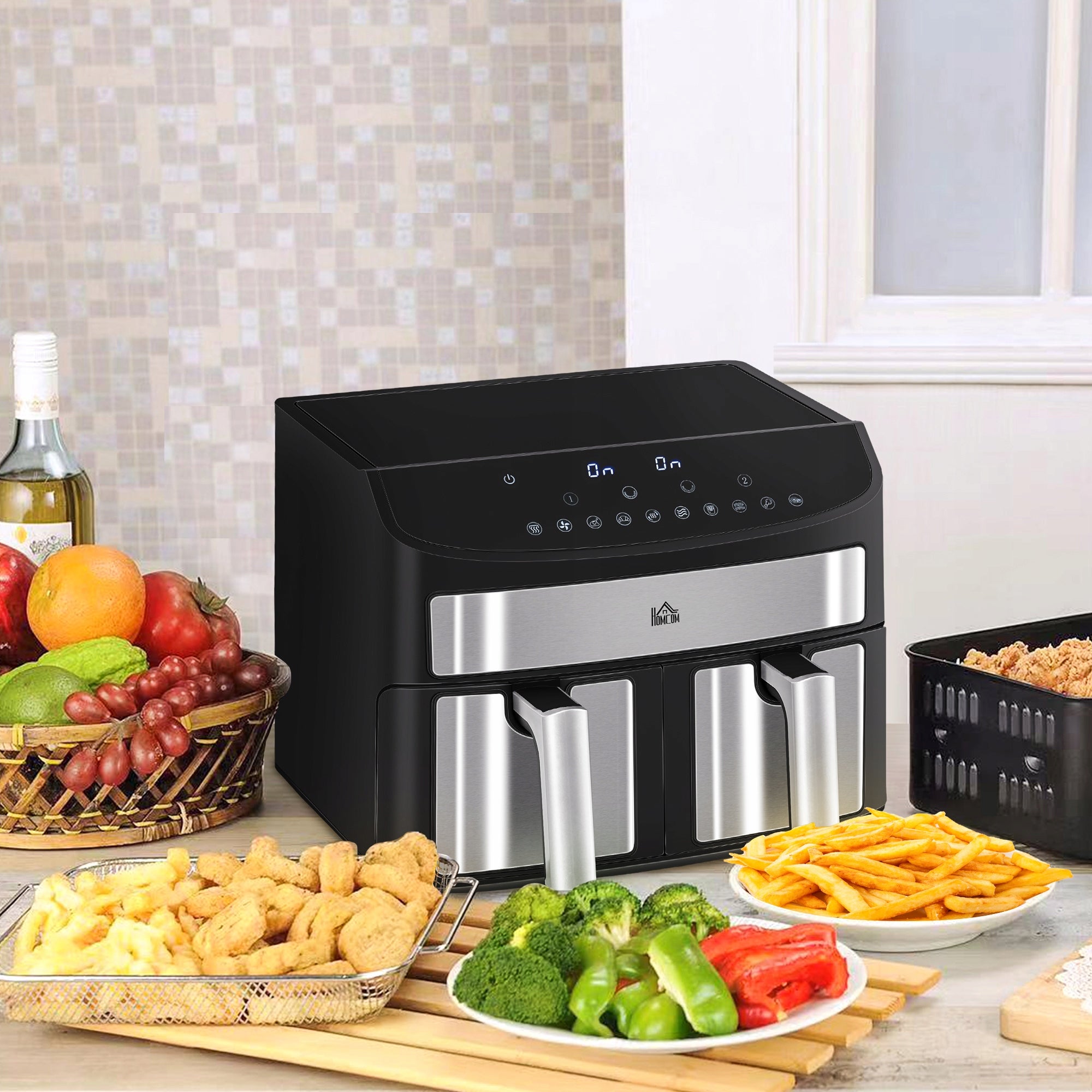 Fat-free air fryer Airfryer8L TWO BASKETS 2400W EAN (GTIN) 4894981940440