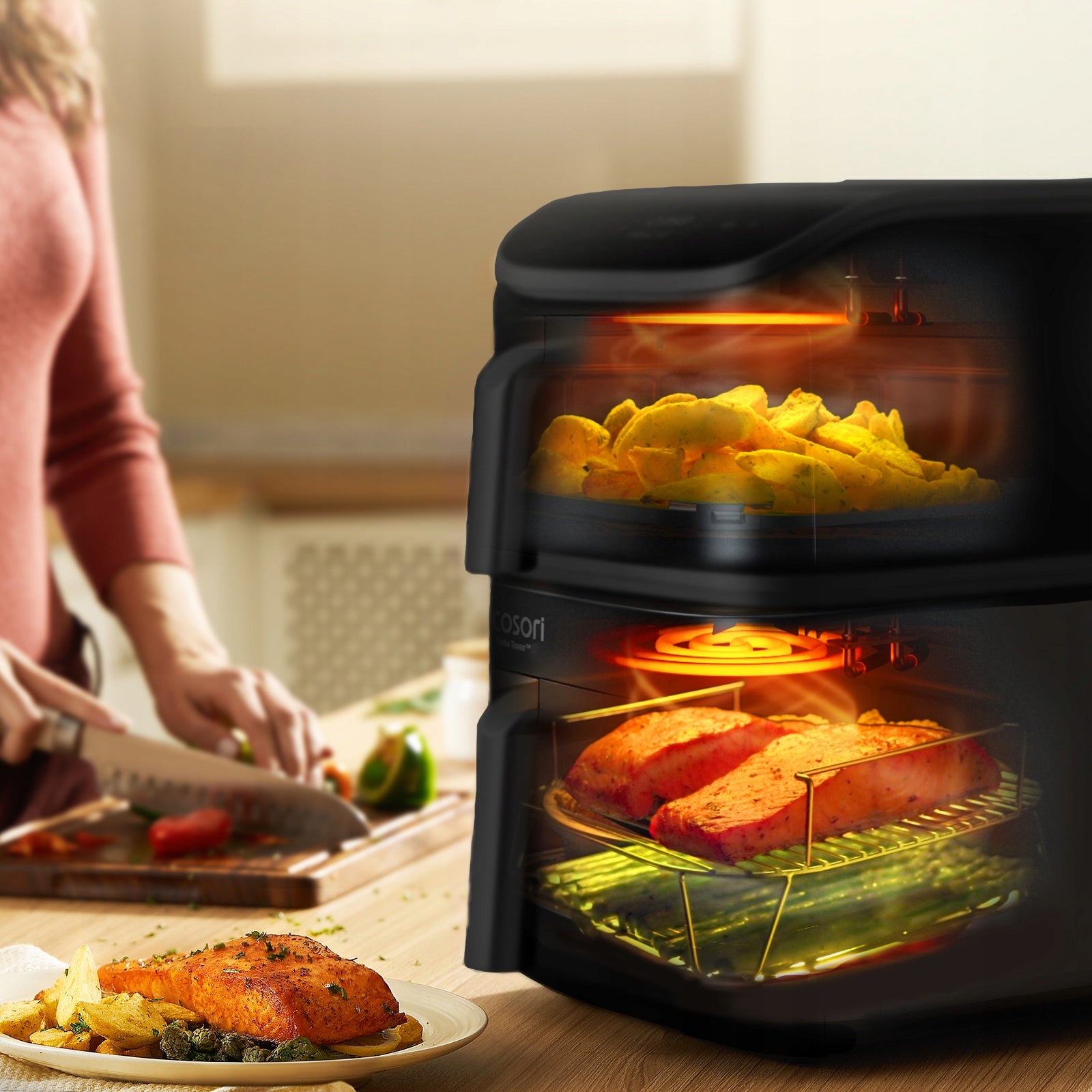 Fat-free air fryer Cosori CAF-DC121-AEUR 2630W | 10,8 L Bowl volume 10.8 l