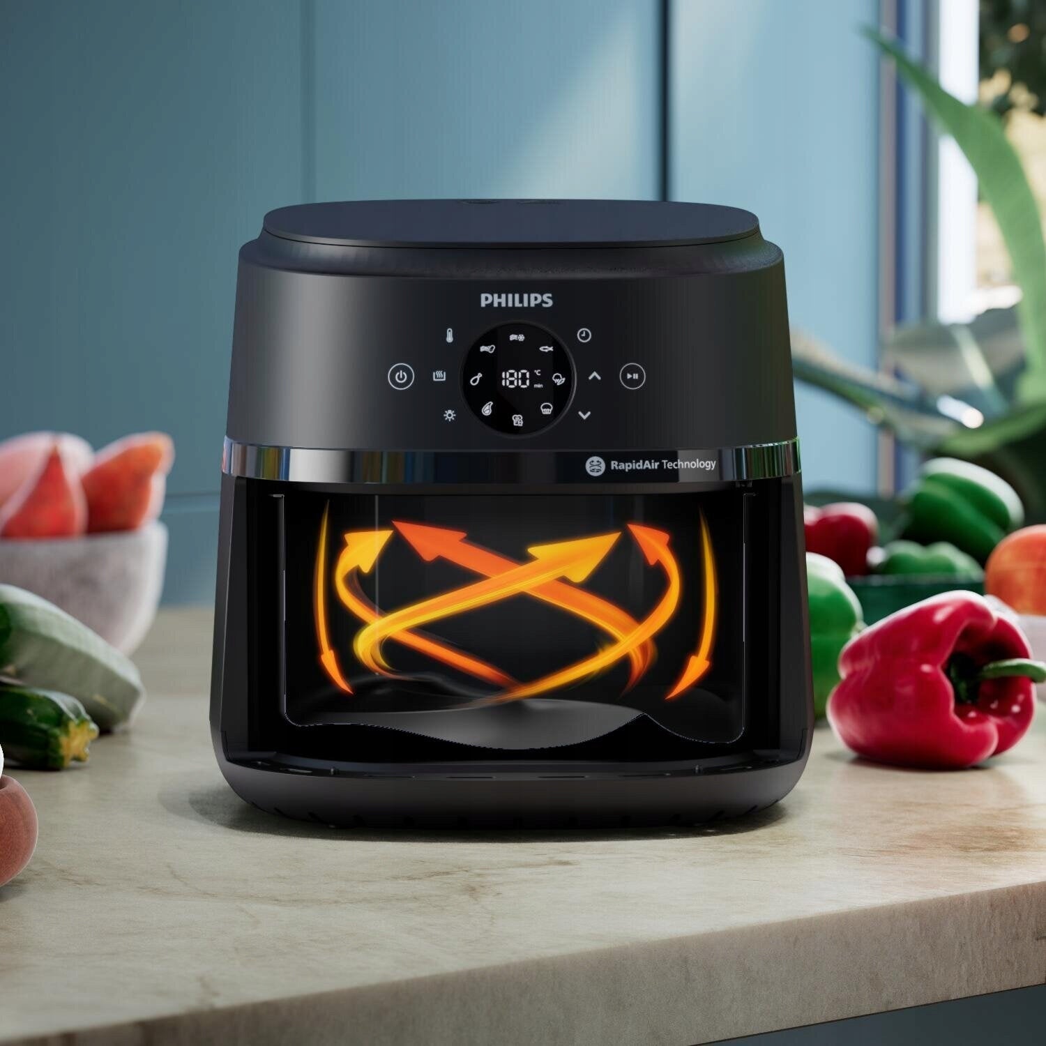 Fat-free air fryer Philips NA231/00 1700 W 6,2 l Manufacturer code 8720389035074