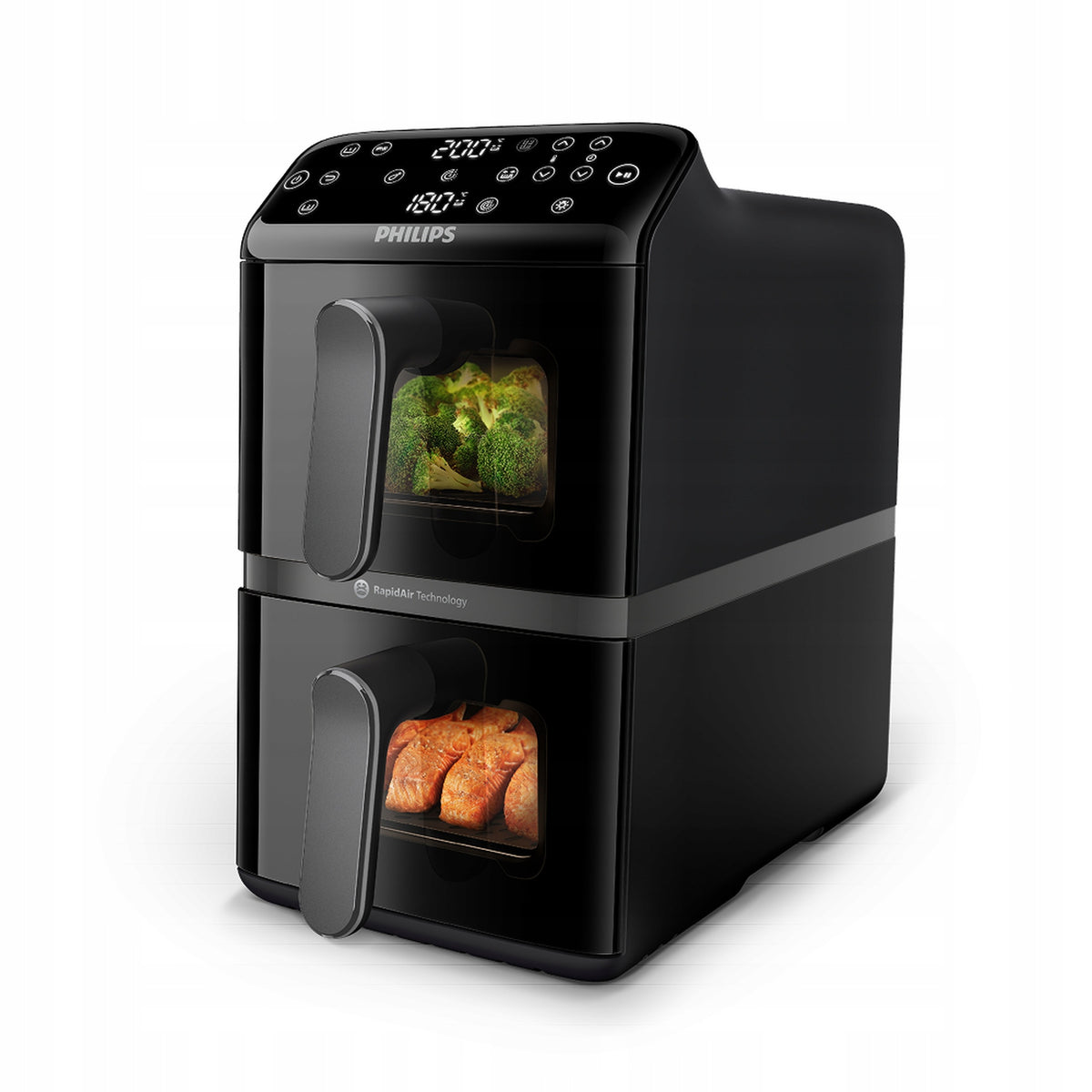Fat-free two-chamber vertical fryer Philips air fryer NA460/00