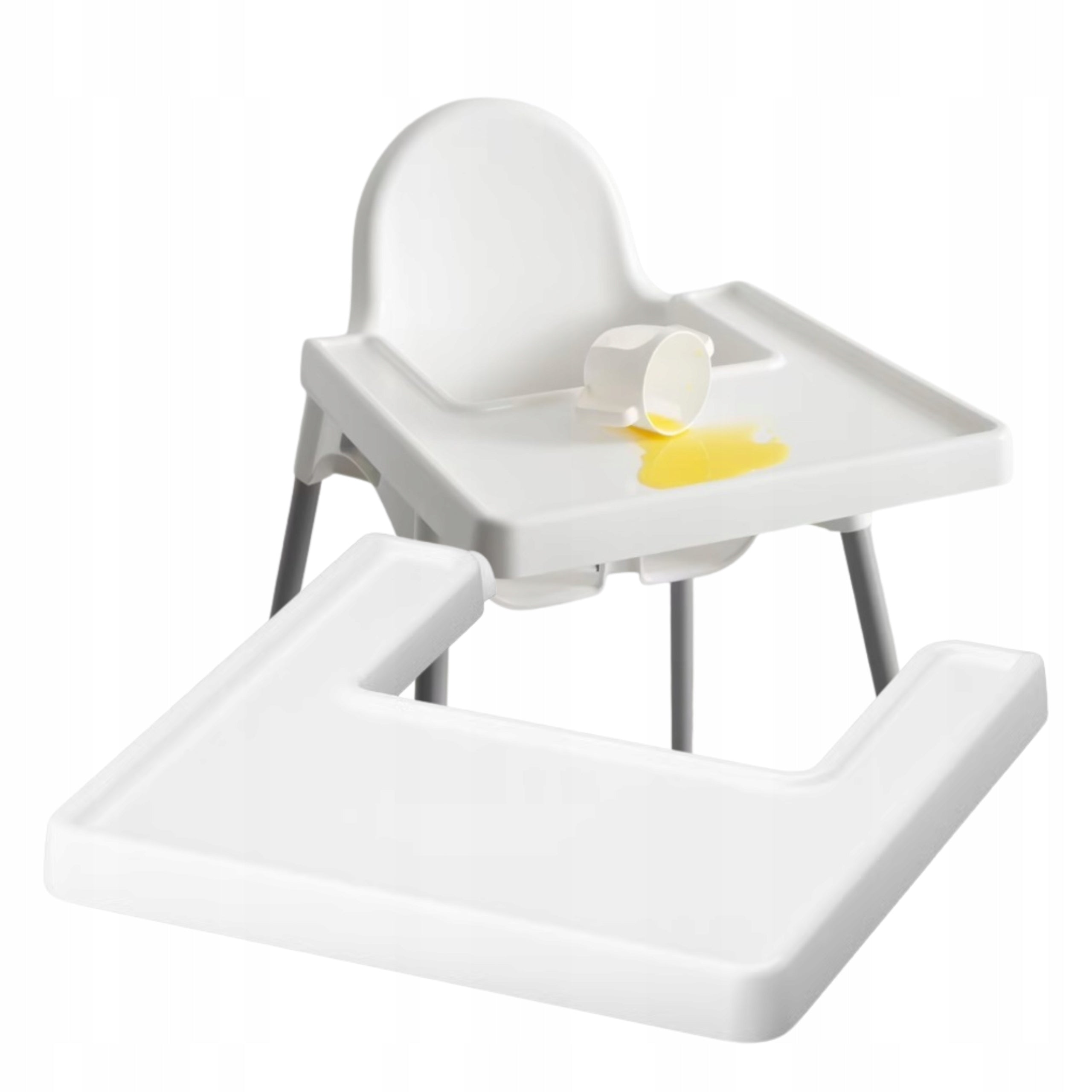Feeding Chair Tray IKEA Antilop White Easy Cleaning