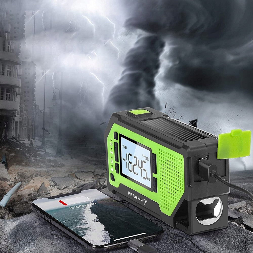 Feegar Construction Radio FM SOS PB 2000mAh Flashlight Brand Feegar