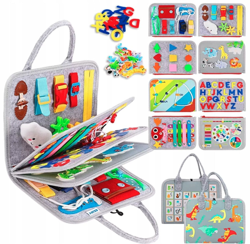 Felt Activity Board For Kids Educational Puzzle Early Learning