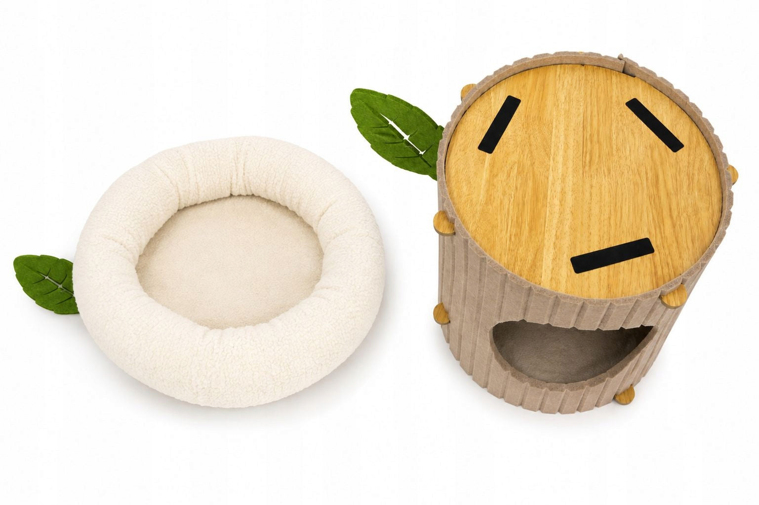 Felt Cat Scratcher 2in1 LunaTower – Bed, Cottage and Cat Tower Kind cat house