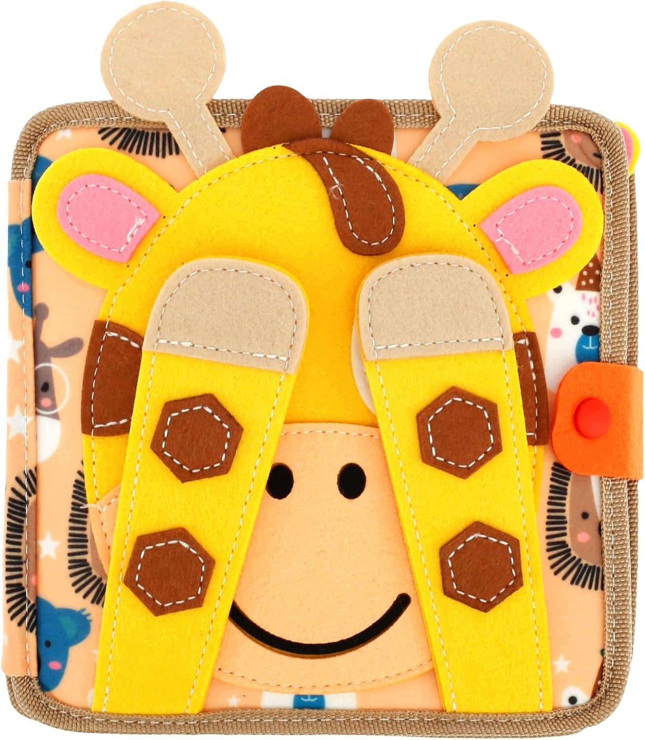 Felt Educational Book 3D ManIPULATION BOOK Sensory Giraffe Brand DK