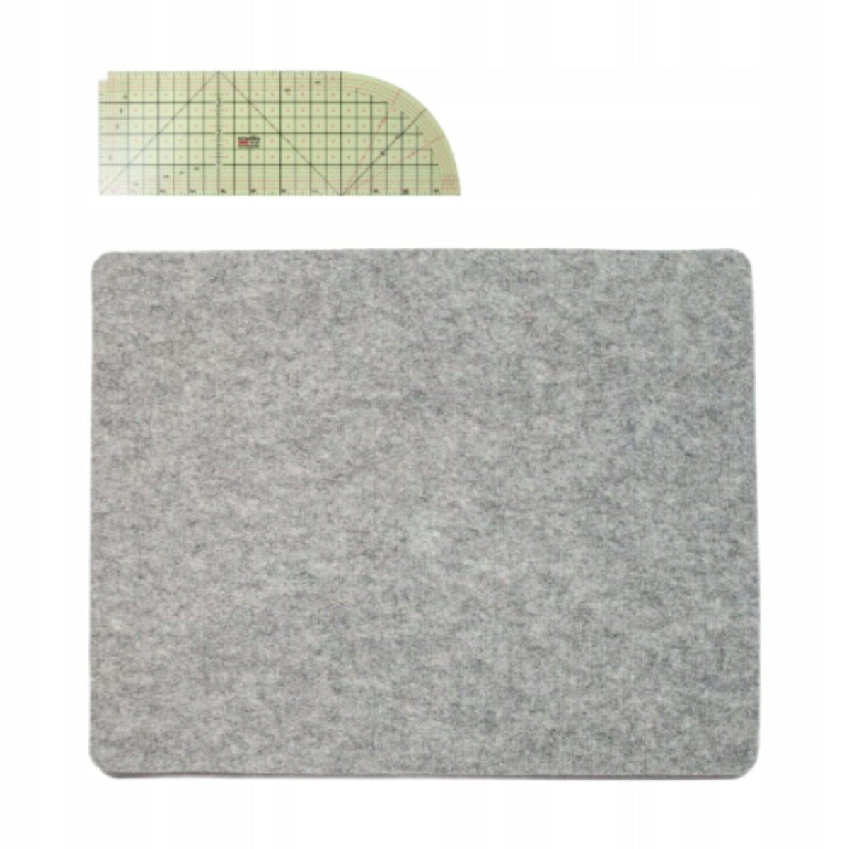 Felt Ironing Pad Hot Ironing Ruler Desktop Ironing Mat Protection Set C