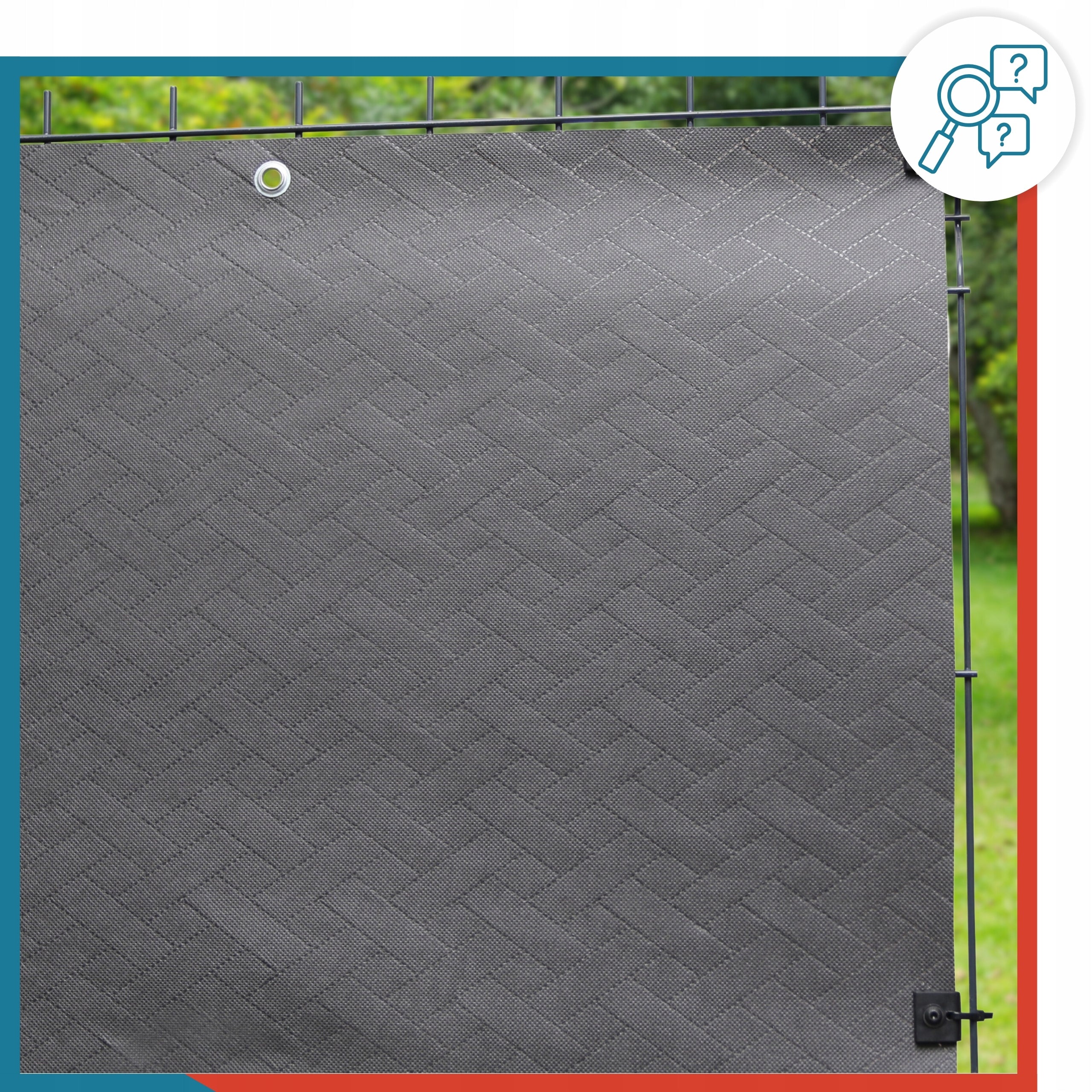 Fence Cover Panel Fence 1,5m x 10m Shading Mat + Mount Length 1000 cm