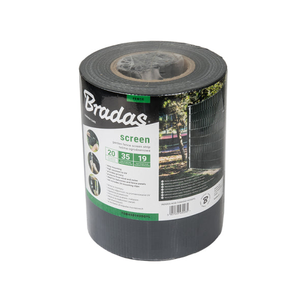 Fence Tape Grey 19 cm x 35 m + Clips Grey TOB4501935GYL Manufacturer code TOB4501935GYL