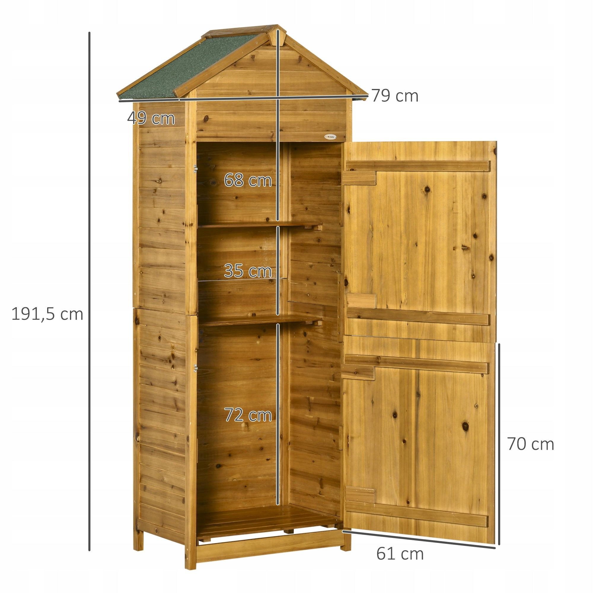 Ferand Wooden Garden Builder 79x49x191 cm Manufacturer code T0002-01-17176