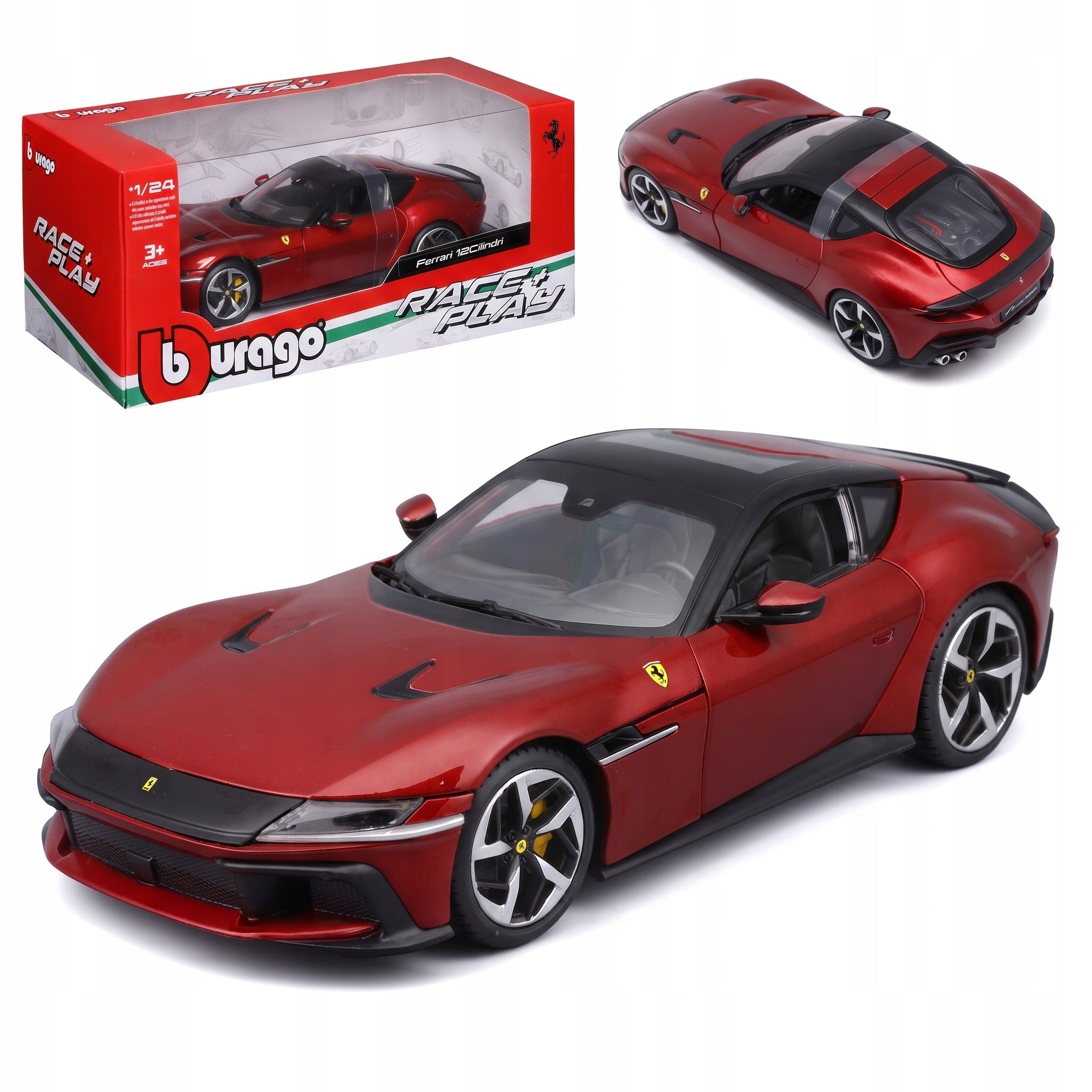 Ferrari 12Cilindri 1:24 BBURAGO 18-26033 ITALIAN CAR ENGINE V12 830 HP