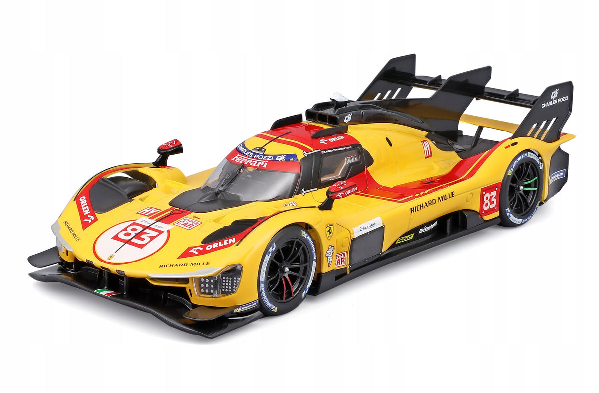 Ferrari 499P #83 KUBICA WINNING CAR 24h Le Mans 2025 1:24 Bburago Brand Bburago