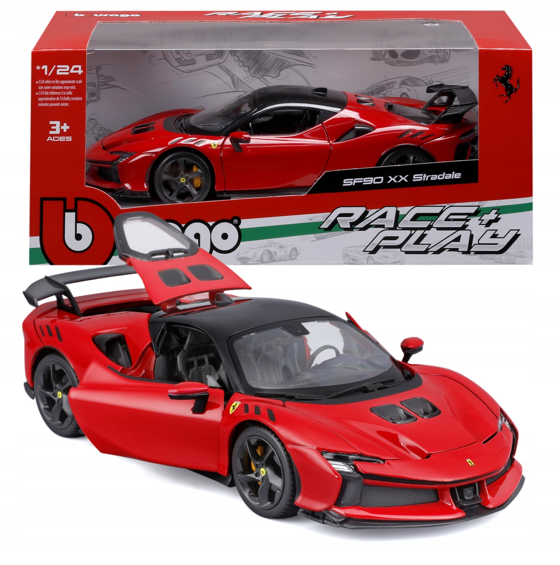 Ferrari SF90 XX Stradale 4.0 V8 1:24 model Bburago 18-26032 ITALIAN CAR