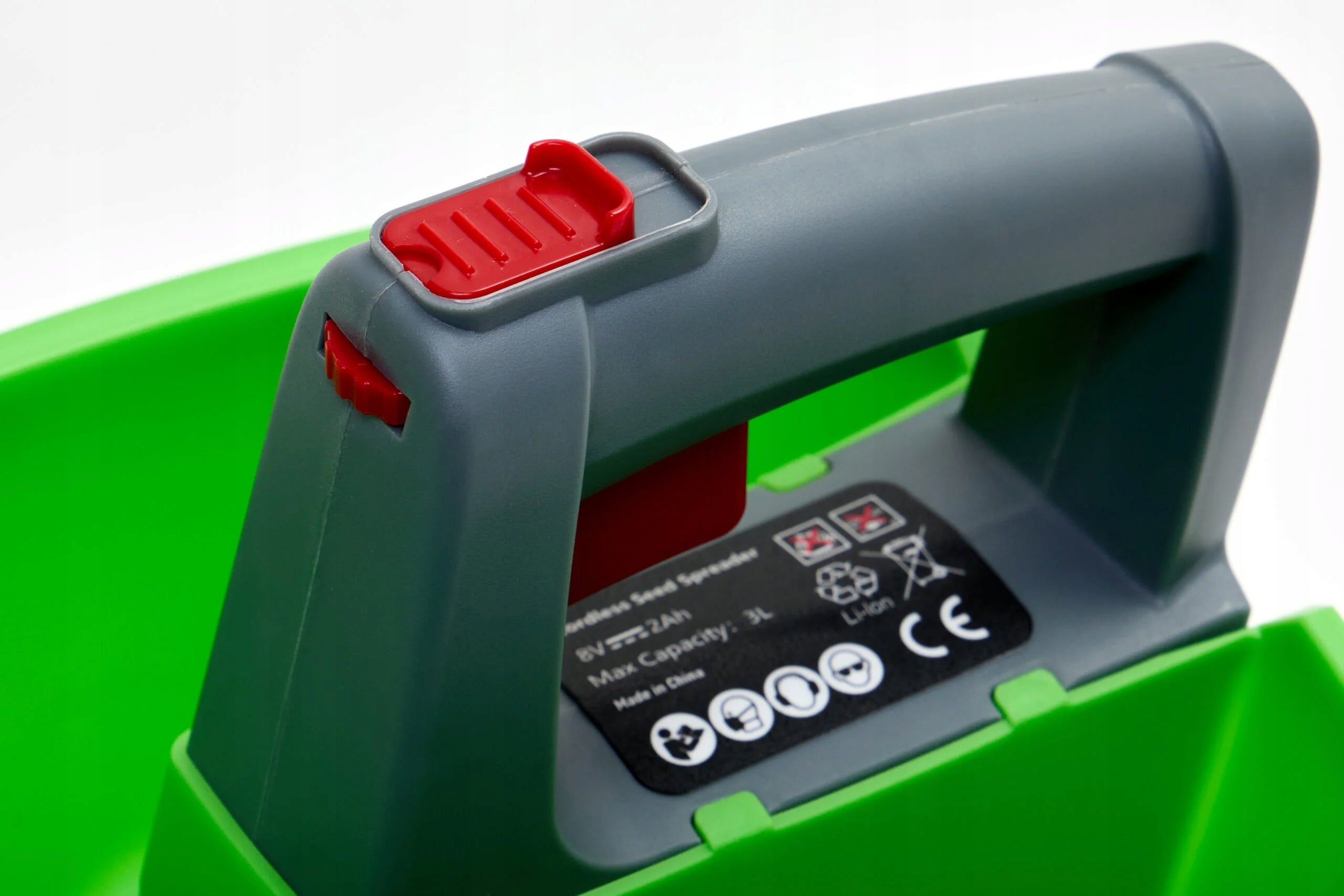 Fertilizer Spreader Cordless Electric Seed Drill 3L 8V 2000mAh Anti-Jam Batteries included yes