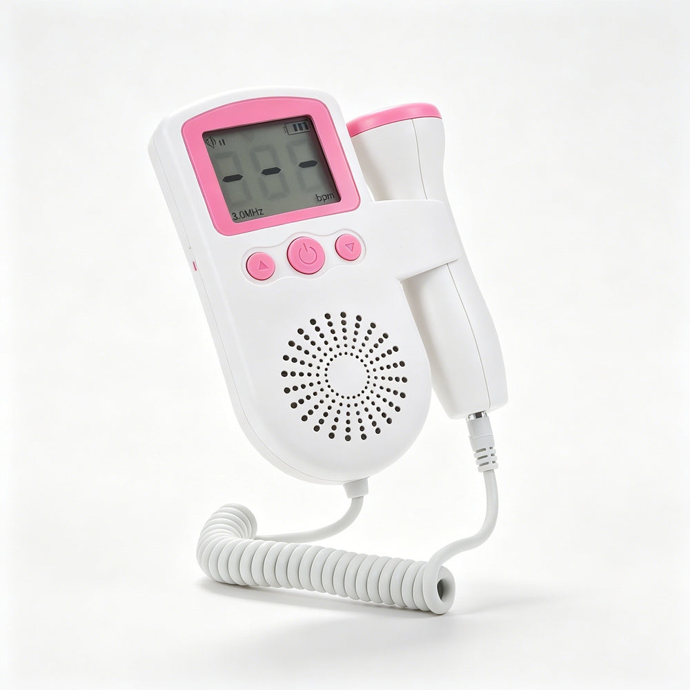 Fetal Doppler Heart Rate Monitor Baby Heartbeat Detector 2.5MHz LCD CE