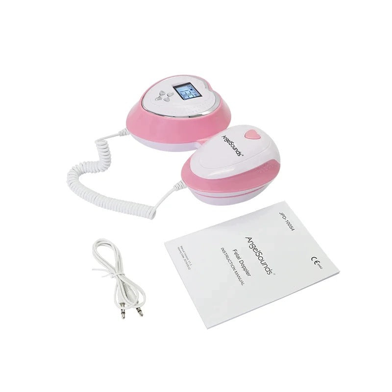 Fetal Heart Rate Detector AngelSounds JPD-100S4 LCD 3 MHz Pink Packaging status original