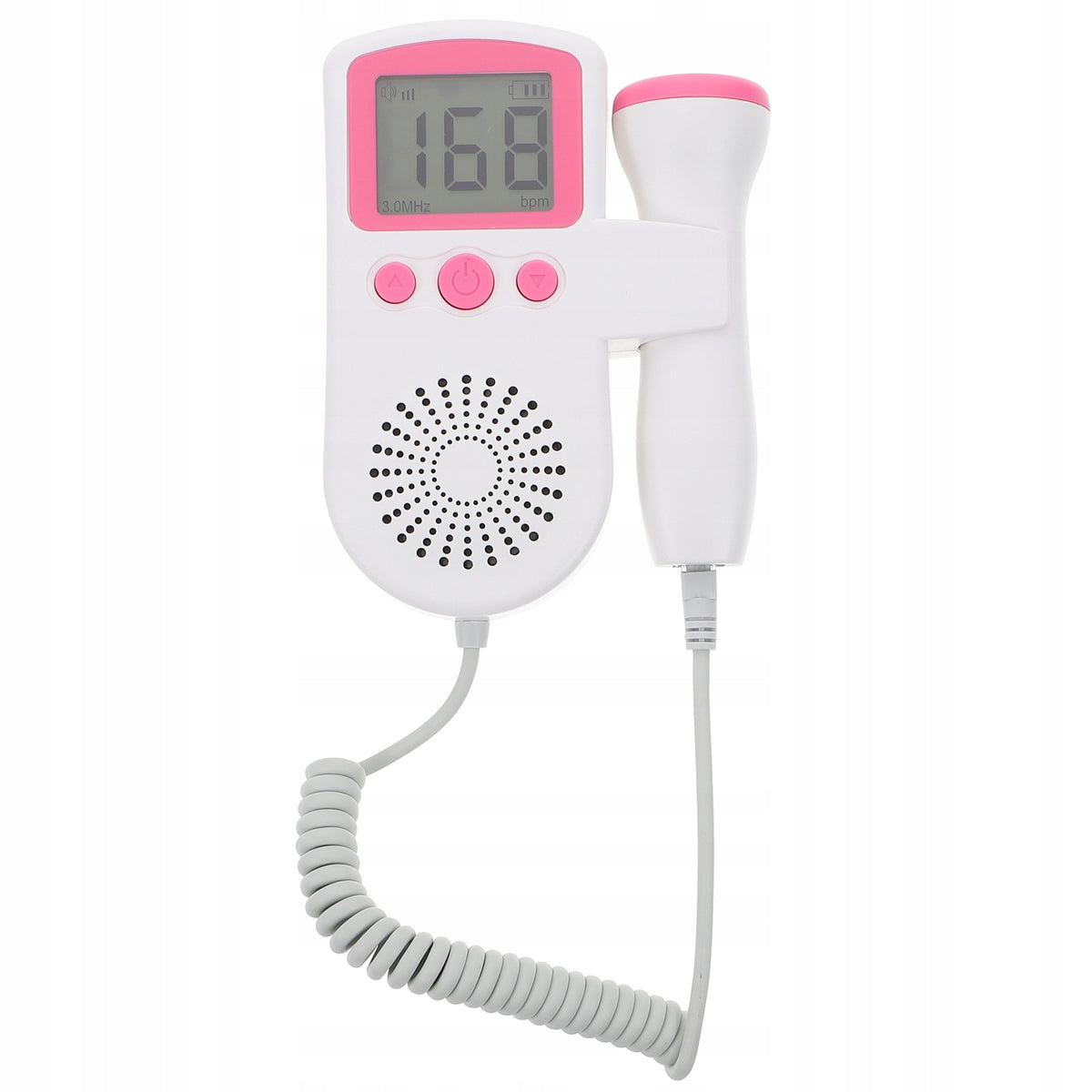 Fetal Heart Rate Detector Pink – Home Pregnancy Stethoscope 16 weeks Medical device no