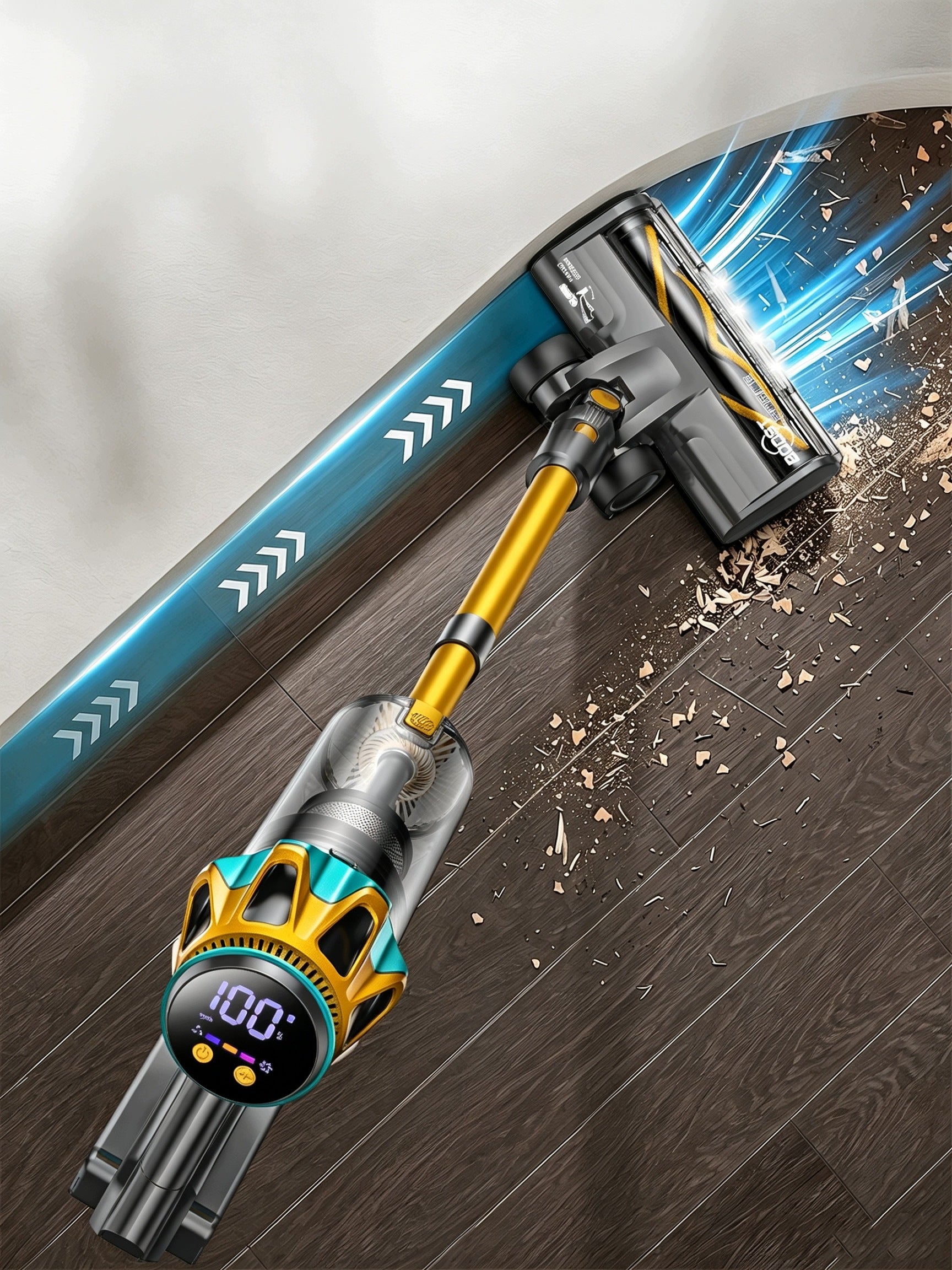 Feward 702JL 600w 55KPA 1.8l Cordless Upright Handheld Vacuum Cleaner Brand Laresar