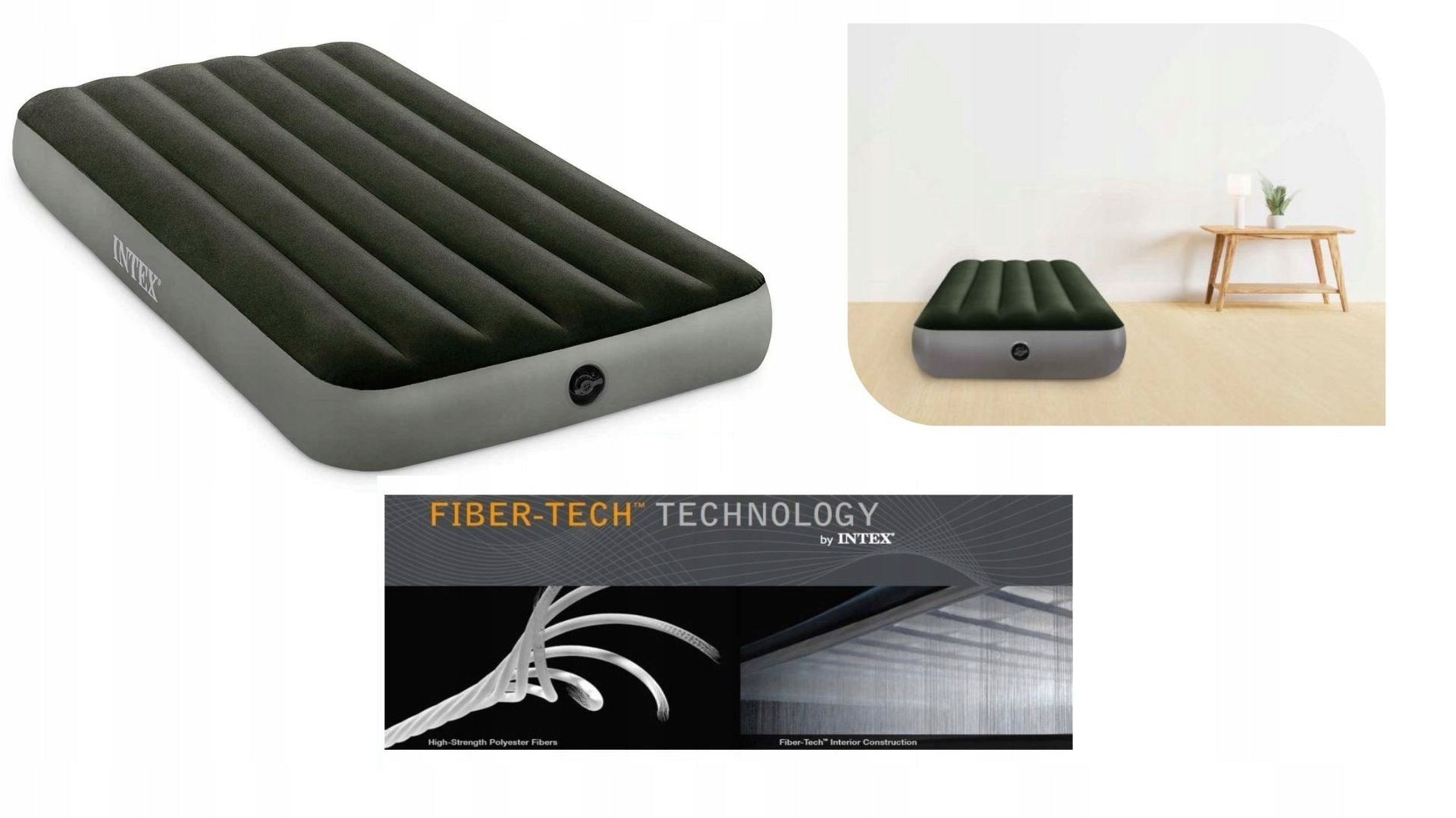 FiberTech Intex Single Inflatable Mattress