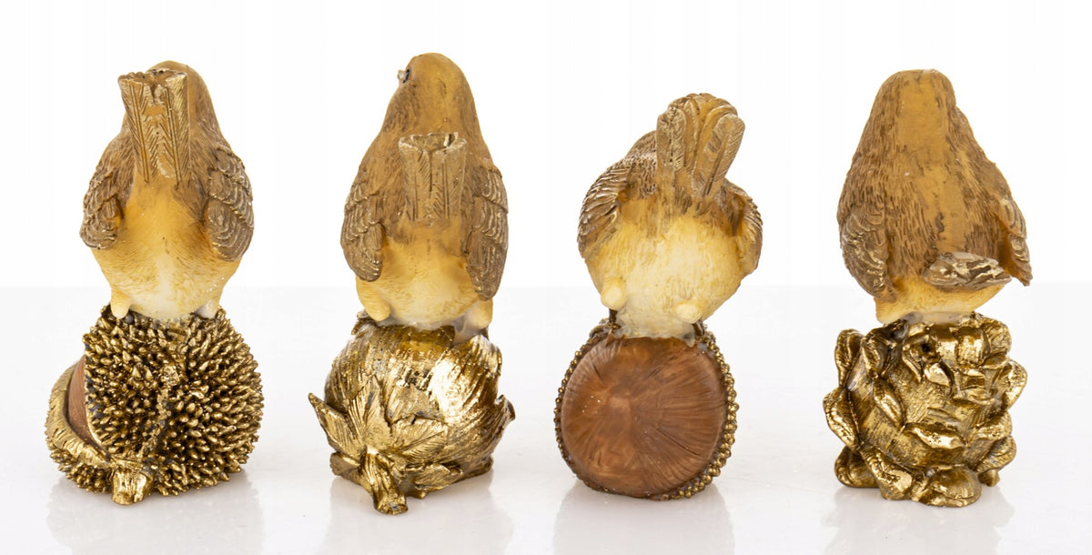 Figurine Bird Gold Elegant Figure Decoration Ornament for Your Interior Manufacturer code 180971