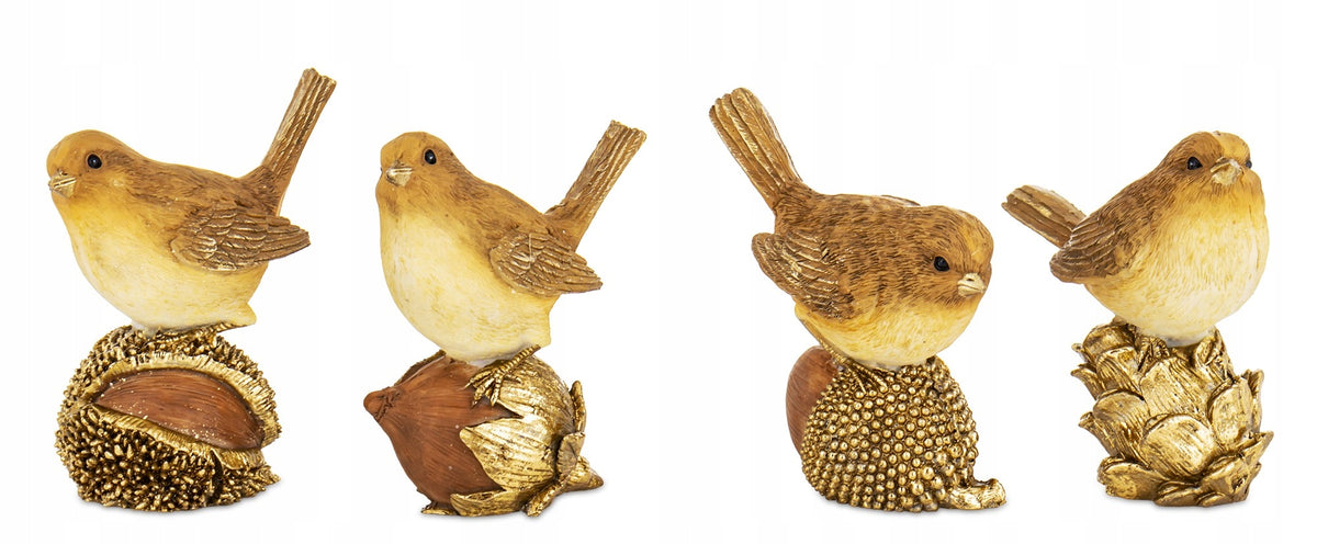 Figurine Bird Gold Elegant Figure Decoration Ornament for Your Interior