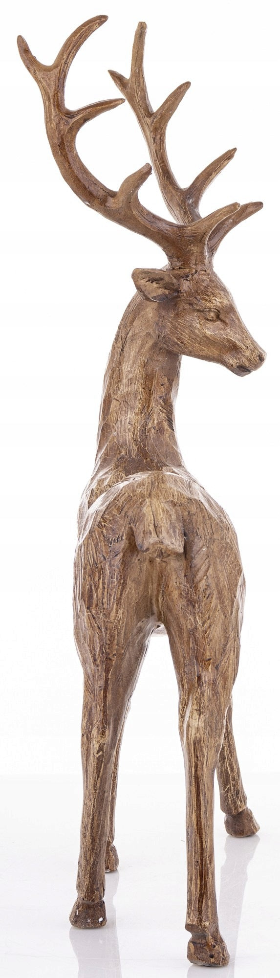 Figurine Deer brown plastic 46x10x28 Product height 46 cm