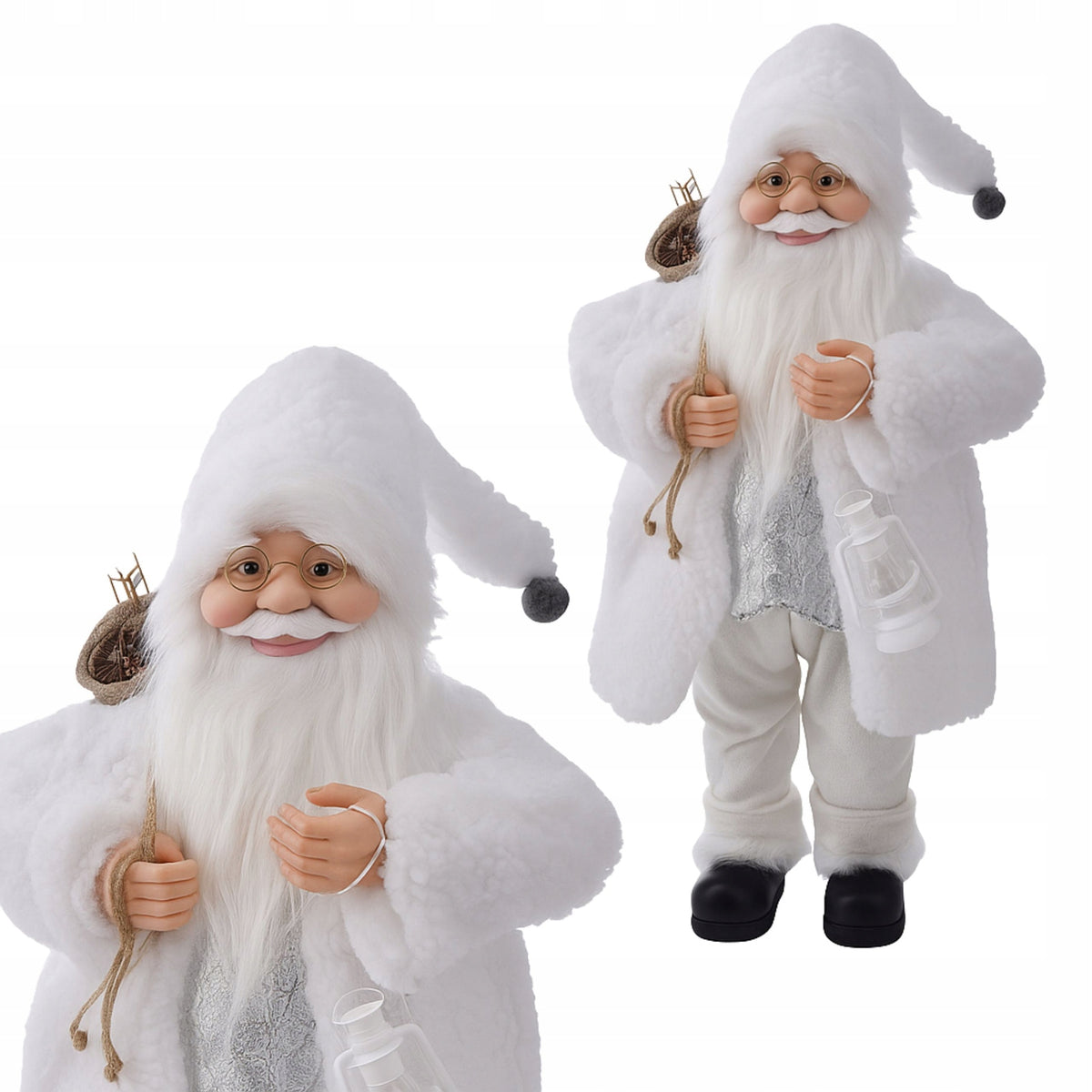 Figurine of Santa Claus with lantern Large Christmas decoration 60cm