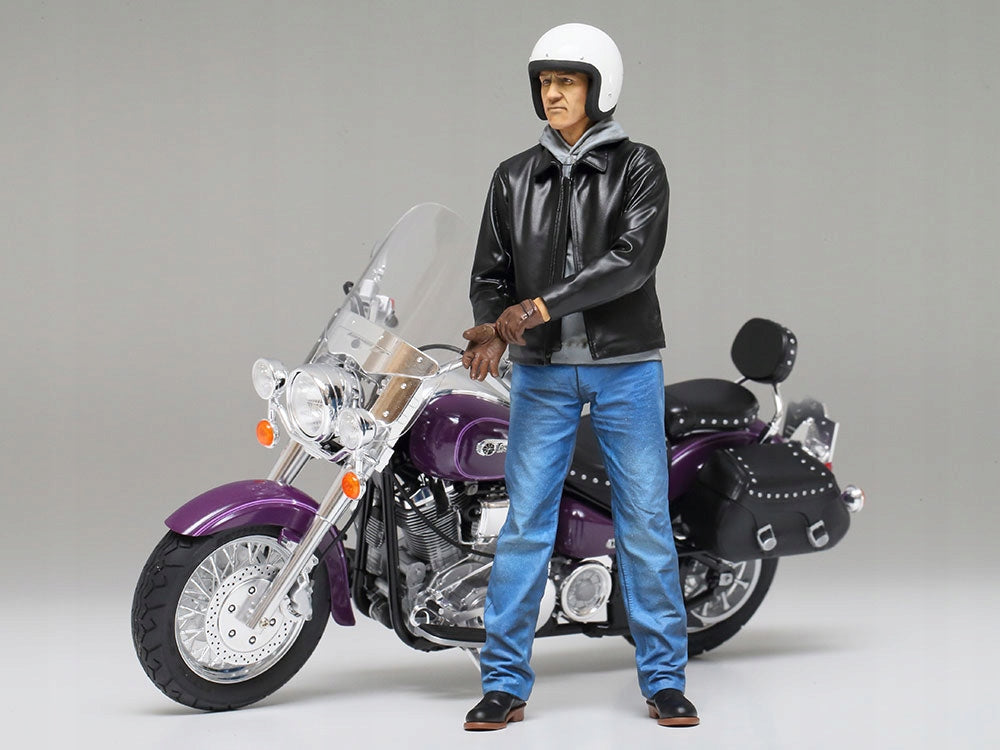 Figurine rider motorcycle driver 14137 Tamiya