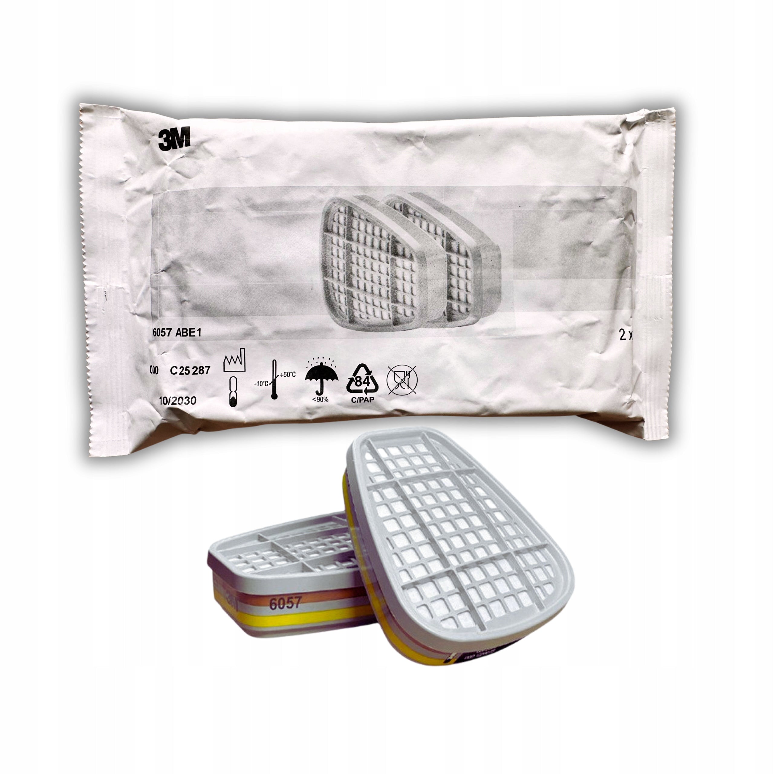Filter 3M 6057 ABE1 SET 2 pcs. absorber protection against gases and dust Packaging status original