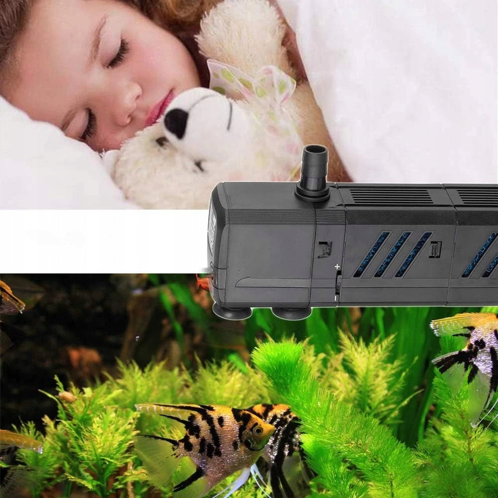 Filter For Aquarium With UV Lamp Aerator Pump 500L/H 6W 30-150L Packaging status original
