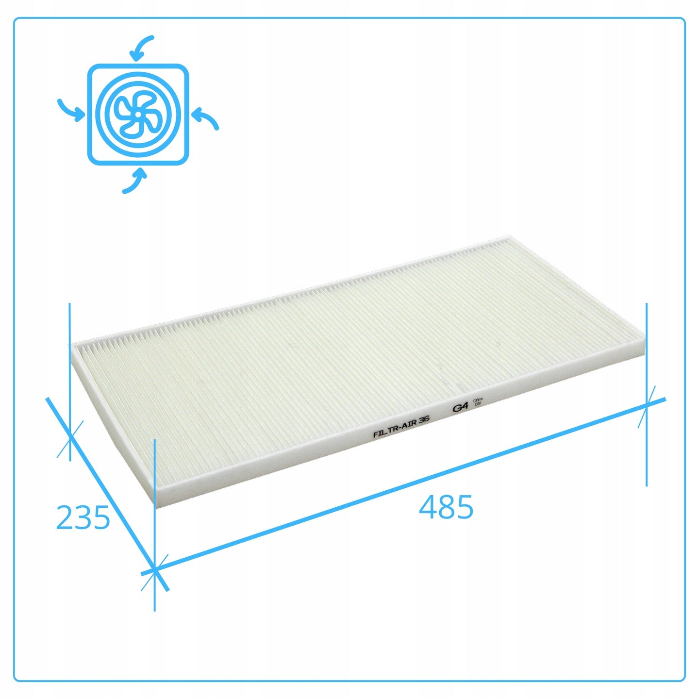 Filter G4 + F7 For Mistral Pro 450 For Pro Vent Recuperator Replacement Set EAN (GTIN) 5902806413167
