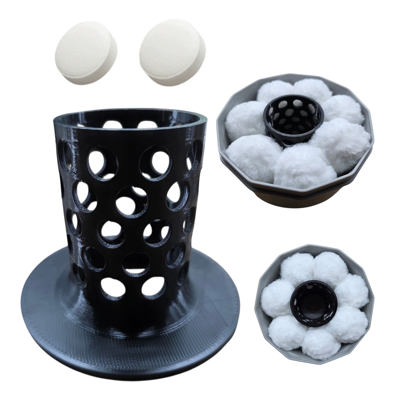Filter adapter filter + balls +2x tablet for JACUZZI LAY Z SPA 60311 TYPE VI