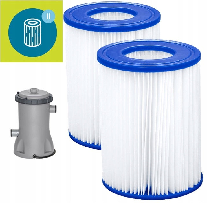 Filter cartridge set for 58383 BESTWAY original strong replaceable Manufacturer code Filtry 2 do pompy basenu #58383 kardridż