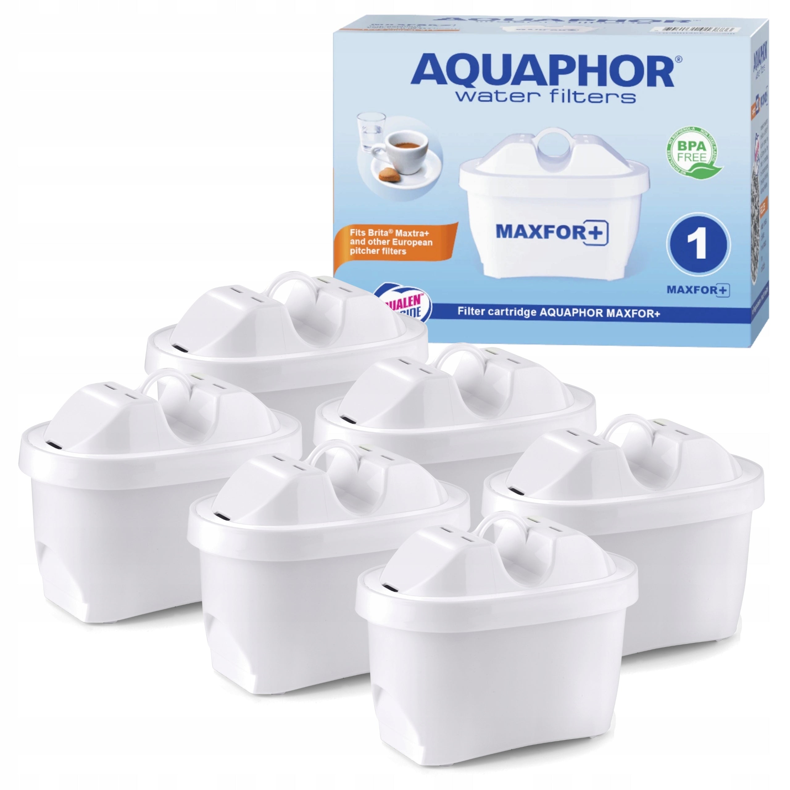 Filter cartridges for jug, Aquaphor Maxfor plus+ water filters, 6 pcs. EAN (GTIN) 5904121138633